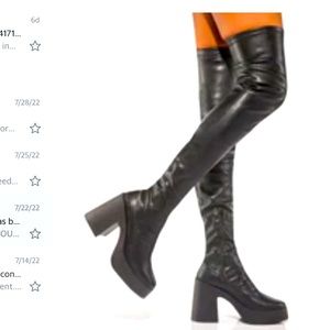Dolls kill thigh high boots